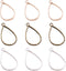 MIAO JIN 60 Pcs Teardrop Bezel Pendant Blanks Oval Blank Frame Pendant for Jewelry Making (Golden, Silver, Bronze)...