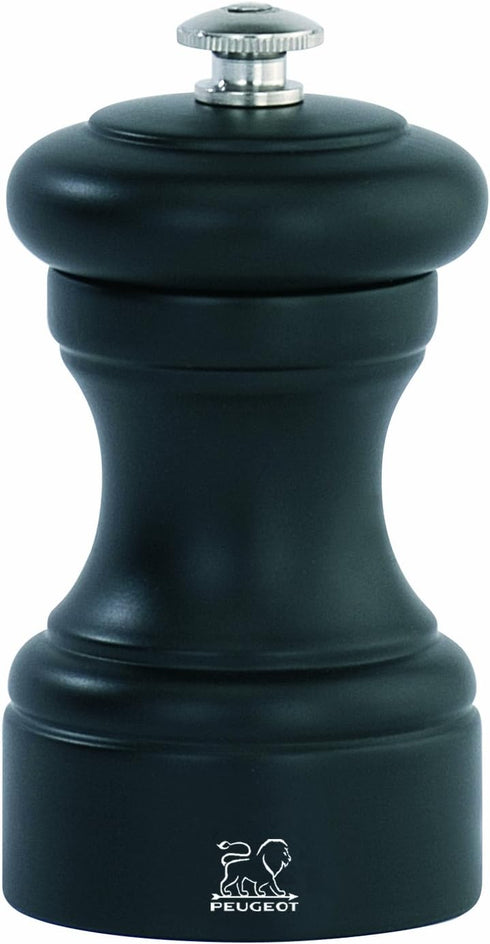 Peugeot - Bistro Manual Salt Mill - Classic Adjustable Grinder Beechwood,Matte Black Color...