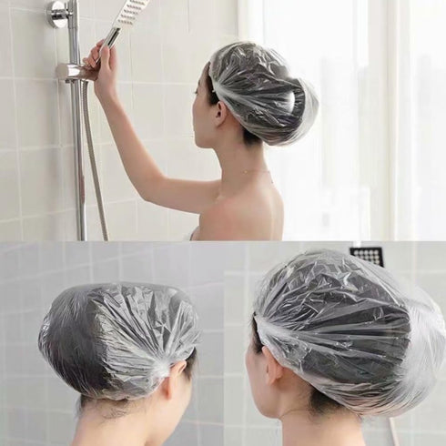 50PCS Bowl Covers for Bread Proofing, Disposiable Elastic Sourdough Bread Baking Supplies, Plastic Bowl Covers for Bread Rising, Stretchable Plast...