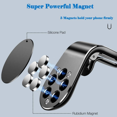 Phone Ring Holder Cell Phone Holder Universal Finger Ring Stand with Magnetic Phone Car Mount Holder for Car Air Vent Magnetic Mount car Phone Hol...