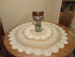 Damanni Beige Cotton Handmade Crochet Lace Tablecloth Doilies Table Overlay,Round,35 Inch...