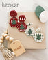 KEOKER Christmas Silk Screen for Polymer Clay, Christmas Silk Screen Stencils for Polymer Clay, Printing on Clay & Other Jewelry Clay Earrings Dec...