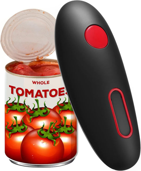One-Touch Electric Can Opener Easy Open Any Can Sizes with Smooth Edge, Hands Free Battery Operated Electric Can Openers for Kitchen, Kitchen Gadg...