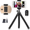 Ubeesize Flexible Mini Phone Tripod, Portable and Adjustable Camera Stand Holder with Wireless Remote and Universal Clip, Compatible with Cellphon...