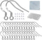 Hypoallergenic Silver Earring Hooks - 120 pcs/60 Pairs s925 Sterling Silver Plated Ear Wires for Jewelry Making, Jewelry findings Parts with 120 p...