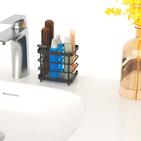 Toothbrush Holder - WHALCHI Stainless Steel Tooth Brush Toothpaste Holder for Bathrooms, Multi-Functional 5 Slots Bathroom Countertop Accessories ...