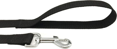 4FT/5FT/6FT Strong Dog Leash, Nylon Dog Leashes for Small Medium Large Dogs (Black, 1 in x 10 ft)...