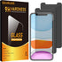 2 Pack Privacy Screen Protector for iPhone 11/XR 6.1 Inch, 9H Hardness Anti Spy Shock Resistant Tempered Glass HD Ultra Clear...