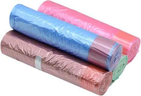 Small Drawstring Trash Bags 4 Gallon Plastic Garbage Can Trash Can Liners 15 Liter for Bathroom Restroom Bedroom Office Toilet 17.7'' x 18.9'' (Mi...
