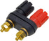 YXQ Dual 4mm 2-Way Banana Plugs 6Pcs Jack Socket Binding Post for Speaker Amplifier Terminal Black Red Plastic Shell...