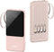 Portable Charger with Built in Cables,10000mAh Slim USB C Power Bank,5 Output 3 Input LED Display High Speed External Battery Pack Travel Phone Ch...