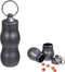 Keychain Pill Holder, Aluminum Waterproof Portable Small Travel Medicine Bottle Case Box Container for Purse, Mini Metal Capsule/Tablet Keeper Poc...