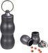 Keychain Pill Holder, Aluminum Waterproof Portable Small Travel Medicine Bottle Case Box Container for Purse, Mini Metal Capsule/Tablet Keeper Poc...