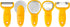 Original Corn Grater, Corn Peeler, Cheese Shredder, Bottle Opener and Pizza Cutter, Kitchen Gadgets 5 Piece Set(Yellow)…...