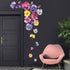 Pansy Flowers Wall Stickers DIY Floral Wall Decals Art Decor for Kids Girls Bedrooms Living Room...