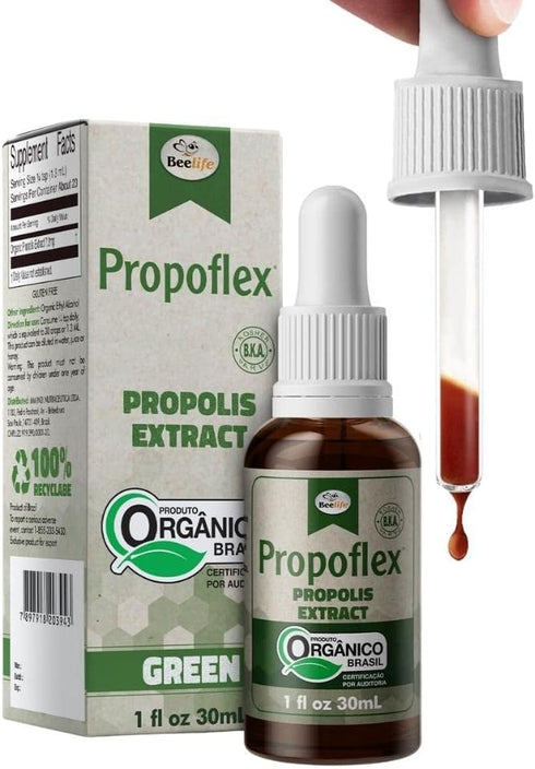 Propoflex Organic Green Propolis Extract - High Artepillin-C Levels, Antioxidant-Rich Supplement for Overall Wellness - Natural & Kosher-Friendly ...