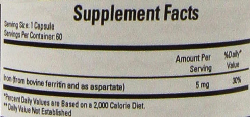 Cardiovascular Research Ferritin Capsules, 60 Count...