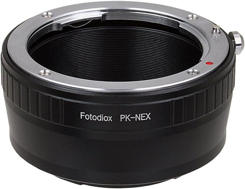 Fotodiox Lens Mount Adapter- PK-NEX, Pentax K/PK Lens to Sony Alpha Nex E-mount Camera Adapter, fit Sony NEX 3, Nex 5, NEX-VG10...