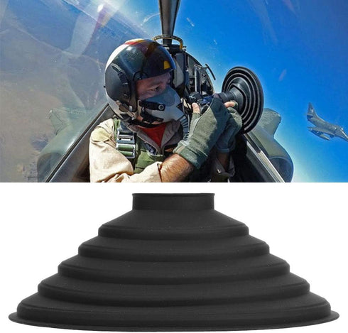 Collapsible Rubber Lens Hood, Lens Sun Hood Collapsible, Black Silicone Folding Lens Hood for Camera Lens, Camera Lens Anti Reflection Lens Hood f...
