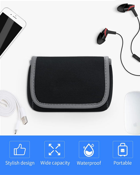 LENTION Tech Pouch Storage Small Bag Cases for Accessories Laptop MacBook Power Adapter, Wireless Mouse, iPhone Charger, Cellphone, Power Bank, Co...