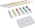 KINGART Artist Painting Set with 6 Vivid Acrylic Paint Colors, 12" Easel, 4 Canvas Panels, 3 Brushes, Painting Palette - School, Students, Beginne...