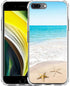 Case for iPhone 7/8 Plus Beach Cover Protector Silicone Rubber Protective Compatible with iPhone 7/8 Plus - Summer Beachy Beach Waves Starfish Oce...