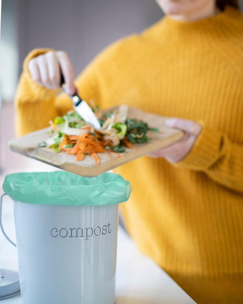 AYOTEE 100% Compostable Trash Bags, 100 Count Small Compost Bags 1.3 Gallon, 5-6L Small Trash Bags Compostable Bags for Kitchen Compost Bin, Meeti...