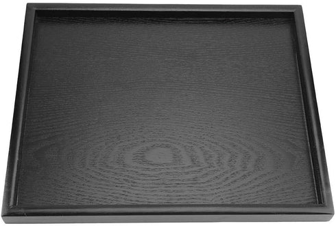 Solid Wood Serving Tray Rectangle Shape Tea Coffee Drinks Plate Snack Food Meals Breakfast Restaurant Platter Dining Tableware(12.5 x 9.45 inch)...