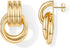 PAVOI 14K Gold Plated Trendy Chunky Geometric Dangle Earrings for Women | Gold Statement Earring Pair...