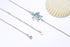 Blue Opal Sea Turtle Ankle Bracelet Sterling Silver Anklet Fine Jewelry For Women Gifts New Version 4 Level Adjustable Anklet (Large Bracelet)...