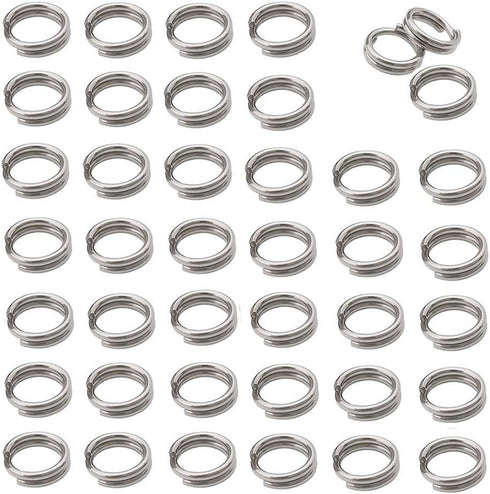 600pcs Stainless Steel Jump Rings Double Loop Jump Rings Mini Connector Key Rings for Jewelry Making Necklaces Bracelet Earrings (0.7x5mm-12648)...