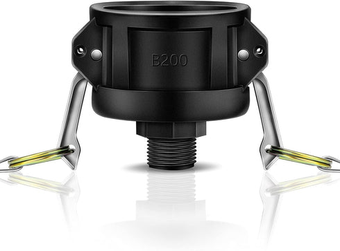 275 330 Gallon IBC Tote Fittings, Adapter, Tank Drain Adapter for Garden Hose Camlock Garden Water Hose 2 Inch Tote Lock, Black (1)...