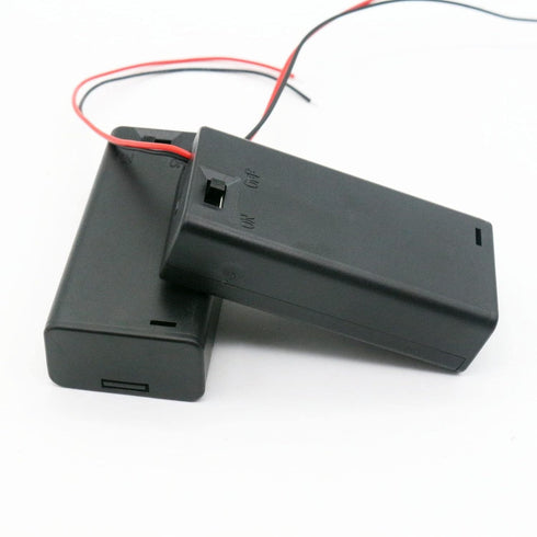 2AA Battery Holder, 6 Pcs 2 x 1.5V AA Battery Case with Switch, 2X 1.5V AA Battery Caddy Wire Leads for Electronic DIY...