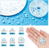 PH PandaHall 1113pcs Vase Filler Faux Pearls 6 Sizes No Holes Undrilled Imitated Pearl Beads Blue Makeup Filler Loose Beads for Christmas Wedding ...