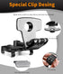 Car Phone Mount, Adjustable Cell Phone Holder for Car 360 Degree Rotation Dashboard Clip Mount Car Phone Holder Compatible for iPhone Samsung All ...