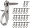 Light Hanger Hooks,Screw Hooks for Hanging Christmas Light,Light Wire and Led Fairy Led Light Clips,Stainless Steel,20 Pack...