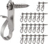 Light Hanger Hooks,Screw Hooks for Hanging Christmas Light,Light Wire and Led Fairy Led Light Clips,Stainless Steel,20 Pack...