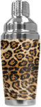 Mugzie "Spotted Leopard" Cocktail Shaker with Insulated Wetsuit Cover, 16 oz, Black...