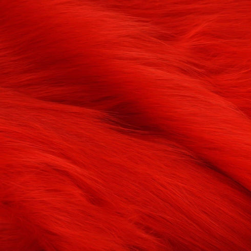 Faux Fur Fabric Craft Fur for Crafts,Gnomes,Costume,Fursuit,Decoration(10x10 inches,Red)...