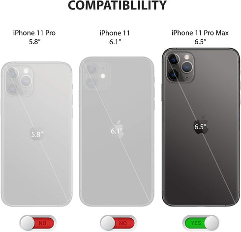 ZUSLAB Case Compatible with Apple iPhone 11 Pro Max, Silicone Gel Rubber Bumper Cover Phone Slim Thin Hard Shell Shockproof Full-Body Protective C...