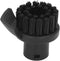 Steam Cleaning Brush, Steam Cleaner Round Nylon Brush Black Hard Bristles Easy to Replace Steam Cleaner Replacement Accessories...