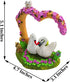 Aquarium Ornaments -Resin Heart Shaped Swan Aquarium Supplies for Theme Decorations Fish Tank Aquatic Plants Accessories...