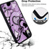 Idocolors Purple Love Heart Printed Cases for iPhone XR,Cute Soft TPU Hard Back Shatter-Resistant Shockproof Anti-Fall Protective Girly Painting A...