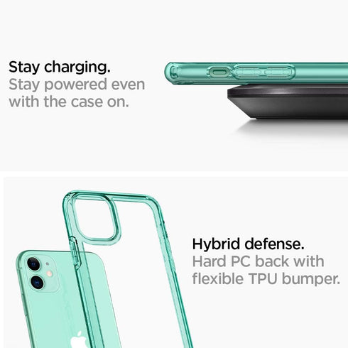 Spigen Ultra Hybrid Designed for Apple iPhone 11 Case (2019) - Green Crystal...