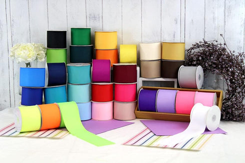 Creative Ideas 3" Solid Grosgrain Ribbon, 25 yd, Black...