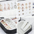 Travel Jewelry Organiser Cases, Jewelry Storage Box for Necklace, Earrings, Rings, Bracelet (Box-LBlack)...
