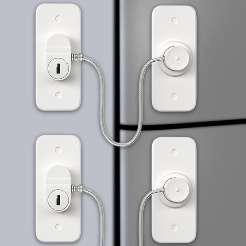 AOSITE Mini Fridge Locks for Kids No Drill Refrigerator Locks for Adults Cupboard Lock Child Safety Locks for Cabinets Drawer Locks Freezer Lock B...