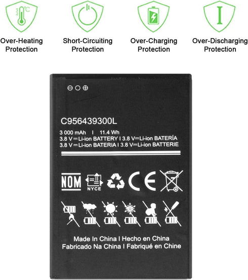 WUHAO Replacement Battery C956439300L Upgraded Battery for BLU Studio Mega 2019 S0510UU Battery 3000mAh...