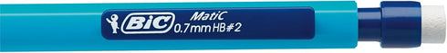 Bic Matic Fun 0.7mm Mechanical Pencils - Assorted Colours, Box of 12,Yellow,Blue,Green,White...