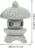 3pcs Chinese Lantern Pagoda Gray Statue Miniature Ornaments Sandstone Sculpture Asian Decor for Plant Pot Home Garden Yard Outdoor Micro Landscape...